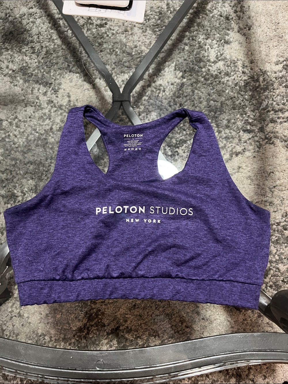 Peloton New York Studio Purple Racerback Sports Bra